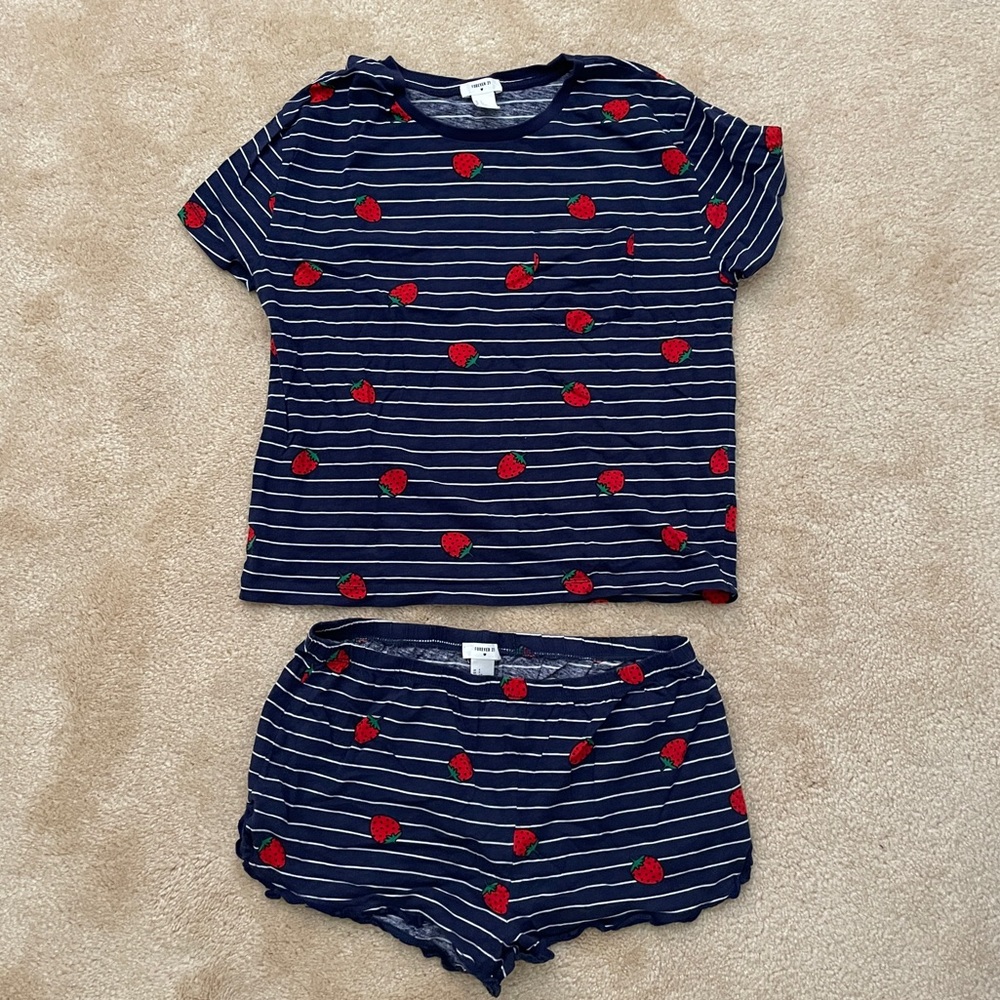 Strawberry Stripes Pajama Set